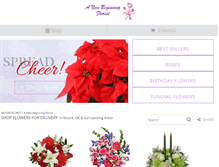 Tablet Screenshot of anewbeginningflorist.com